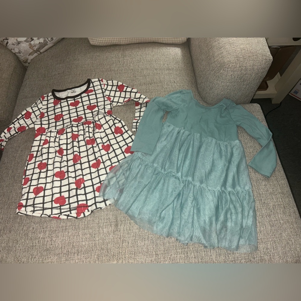 Lot of 8 long sleeved dresses for girls size 5 - Picture 12 of 14